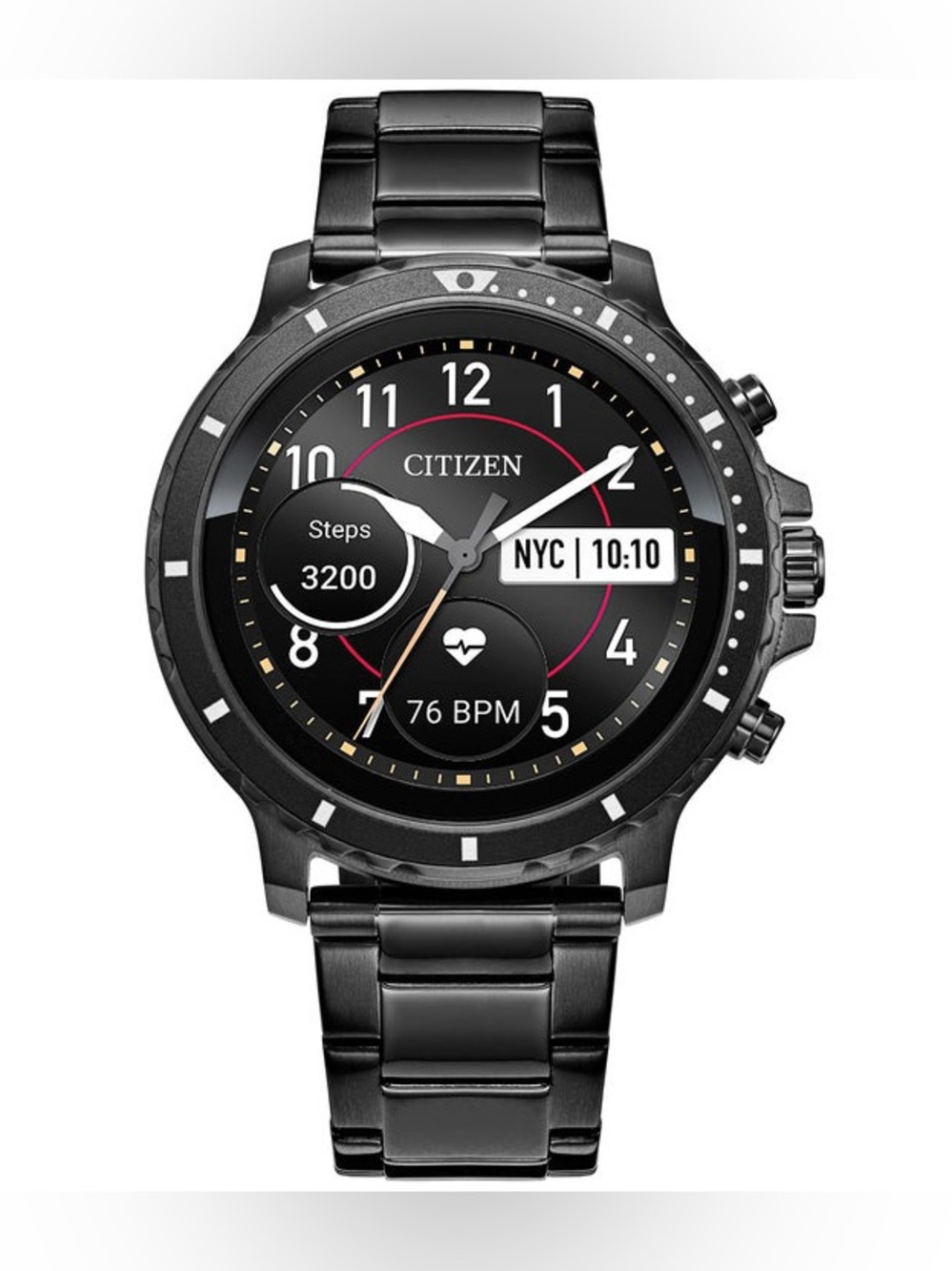 Citizen CZ Smartwatch 46MM Black IP Stainless Steel watch